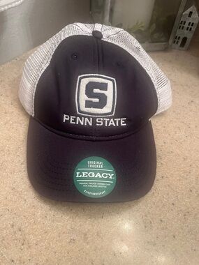 Legacy Penn State Mesh Original Trucker Hat in Navy and White